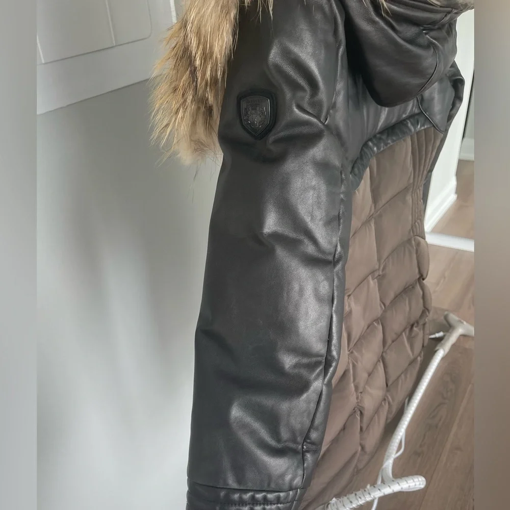RUDSAK Silvia Leather Sleeved Down Parka - Picture 7 of 13